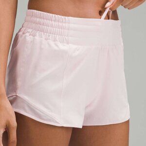 Lululemon Hotty Hot High-Rise Short 2.5" SONIC PINK  SIZE 6 FLUSH PINK PASTEL